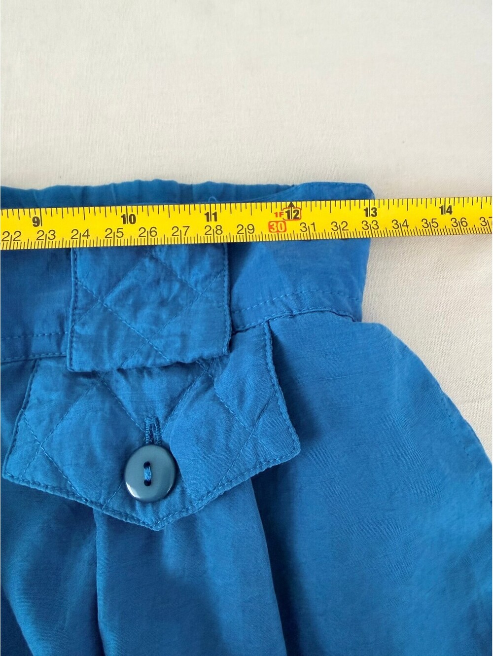 SK & Company 100% Silk Blue Wide Leg Pleated Pants Size S High Rise - Picture 6 of 9